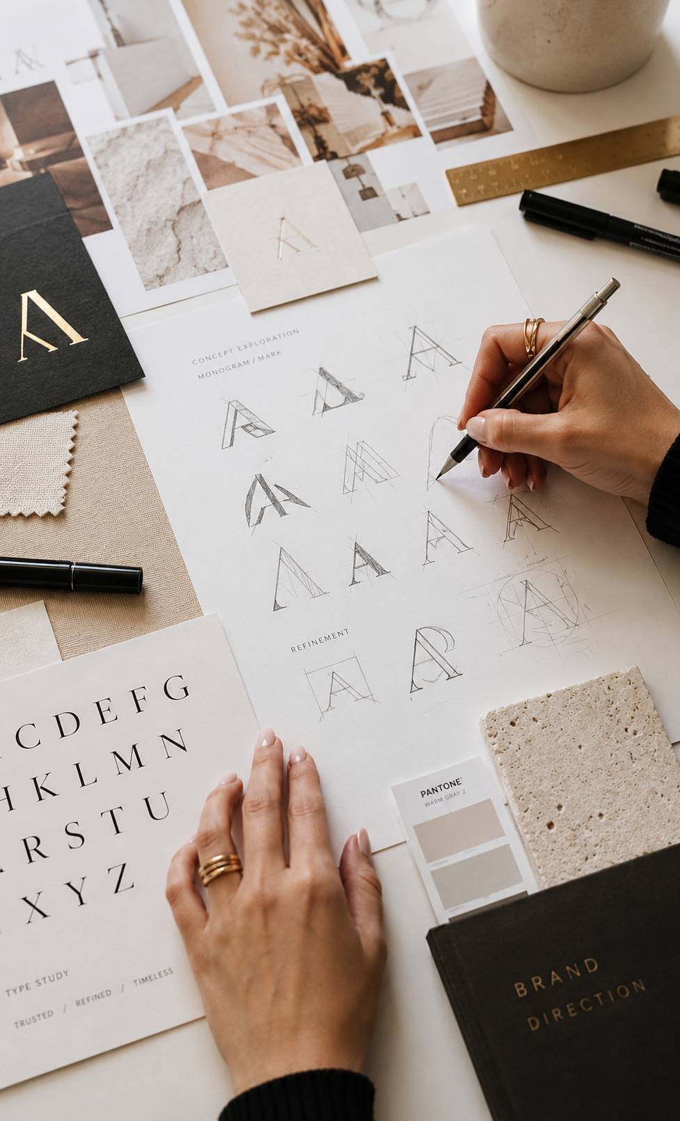 Grafikdesign für Website und Branding